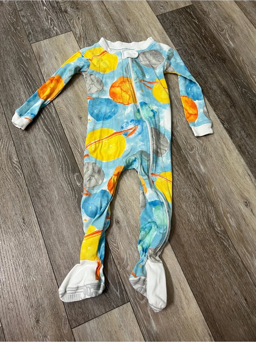 Burt’s Bees Baby space planets footie